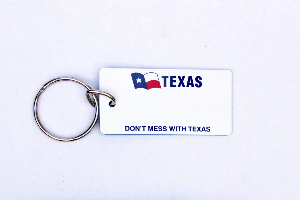 Texas Don't Mess License Plate Keychain Cars & Keychains
