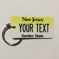New Jersey License Plate Keychain