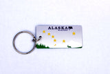 Alaska License Plate Keychain