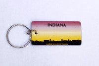 Indiana License Plate Keychain