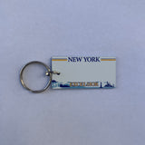 New York Excelsior License Plate Keychain