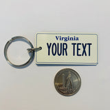 Virginia License Plate Keychain