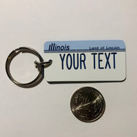illinois License Plate Keychain