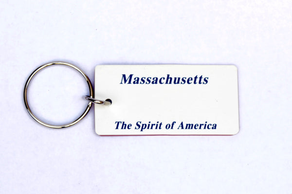 Massachussetts License Plate Keychain