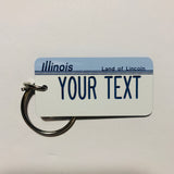 illinois License Plate Keychain
