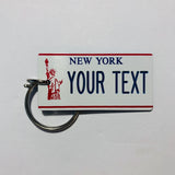 New York License Plate Keychain