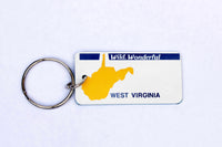 West Virginia License Plate Keychain