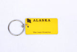 Alaska Yellow License Plate Keychain