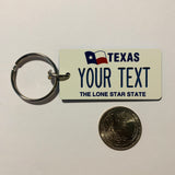 Texas The Lone Star License Plate Keychain