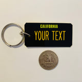 California Legacy License Plate Keychain