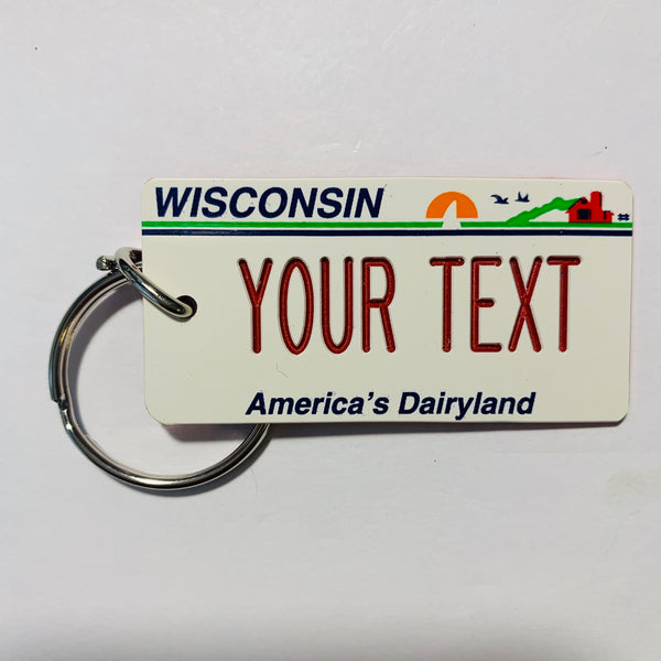 Wisconsin Keychain Wisconsin License Plate Keychain – Cars & Keychains