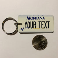 Montana License Plate Keychain
