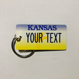 Kansas License Plate Keychain