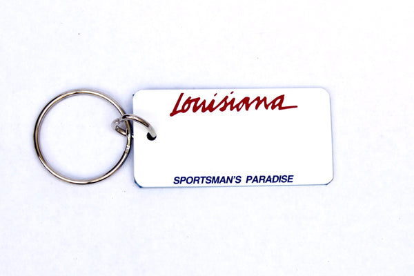 Louisiana License Plate Keychain