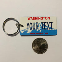 Washington License Plate Keychain
