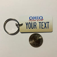 Ohio License Plate Keychain