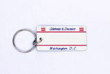 Washington DC License Plate Keychain