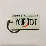 Georgia License Plate Keychain