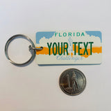 Florida Challanger License Plate Keychain