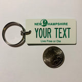 New Hampshire License Plate Keychain