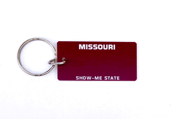 Missouri License Plate Keychain