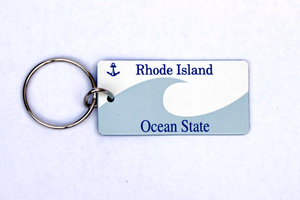Rhode Island License Plate Keychain