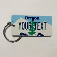 Oregon License Plate Keychain