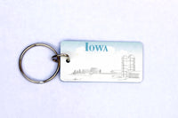 Iowa License Plate Keychain