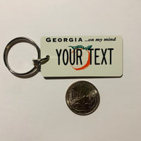 Georgia License Plate Keychain