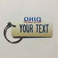 Ohio License Plate Keychain