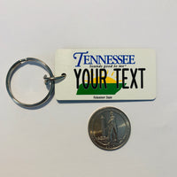 Tennessee License Plate Keychain