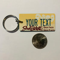 South Dakota License Plate Keychain